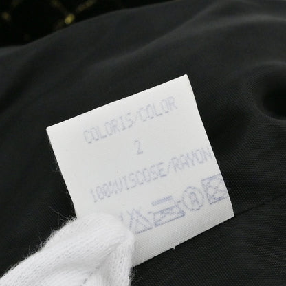 Celine Collarless Velvet Jacket Glitter Black #46
