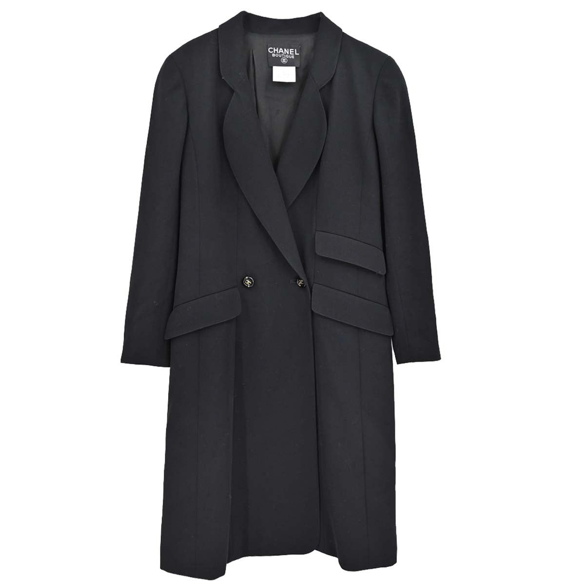 Chanel 1997 Coat Black #40