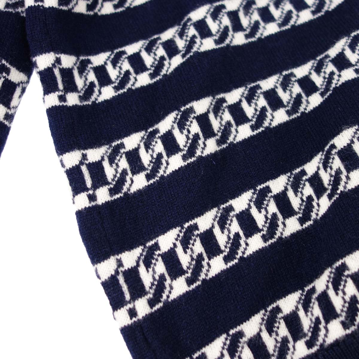 Chanel 2017 Cardigan Navy #38