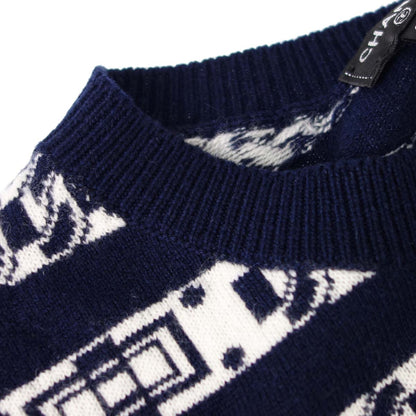 Chanel 2017 Cardigan Navy #38