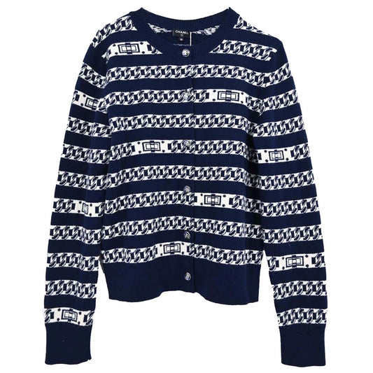 Chanel 2017 Cardigan Navy #38