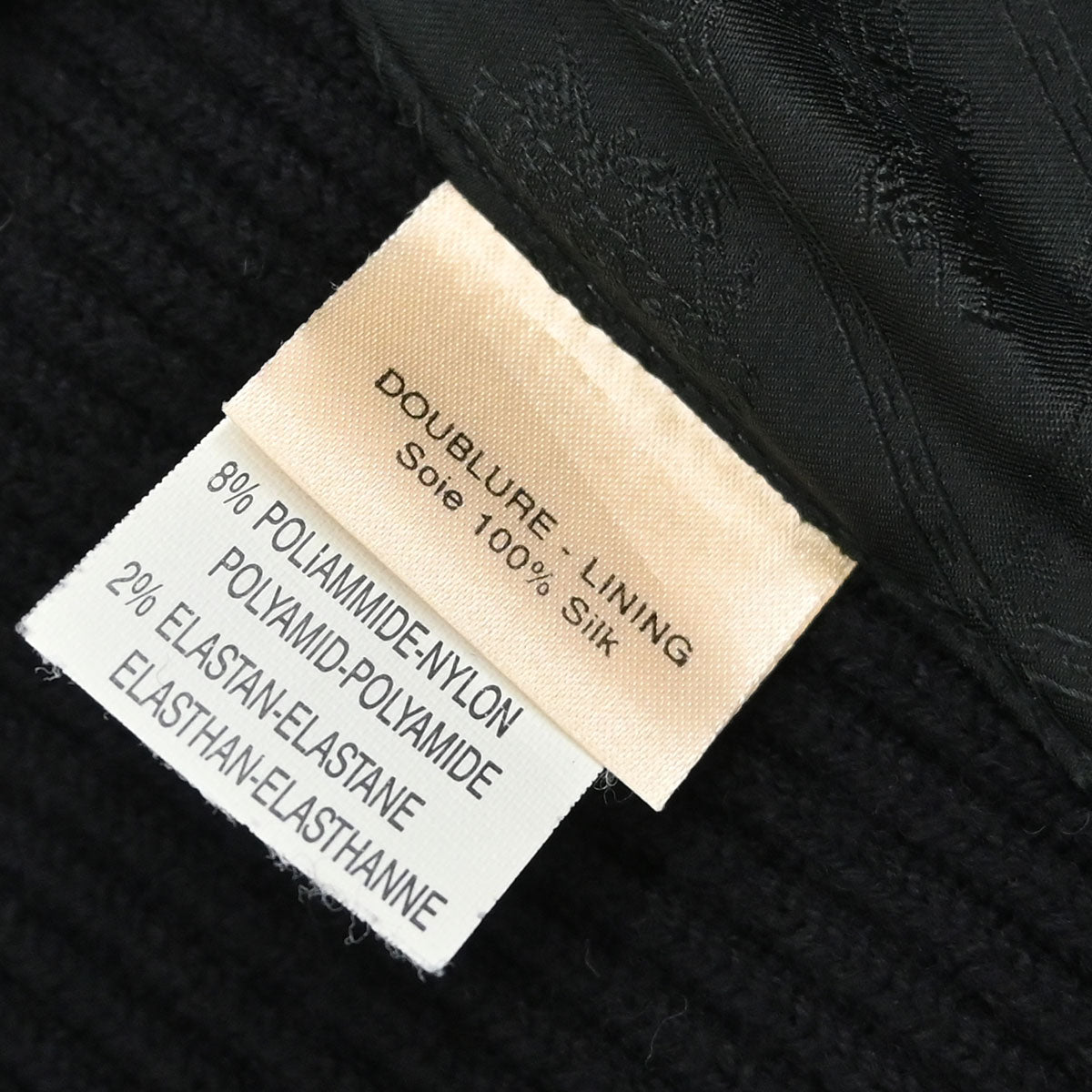 Hermes Sleeveless Jacket Vest Deerskin Black #42