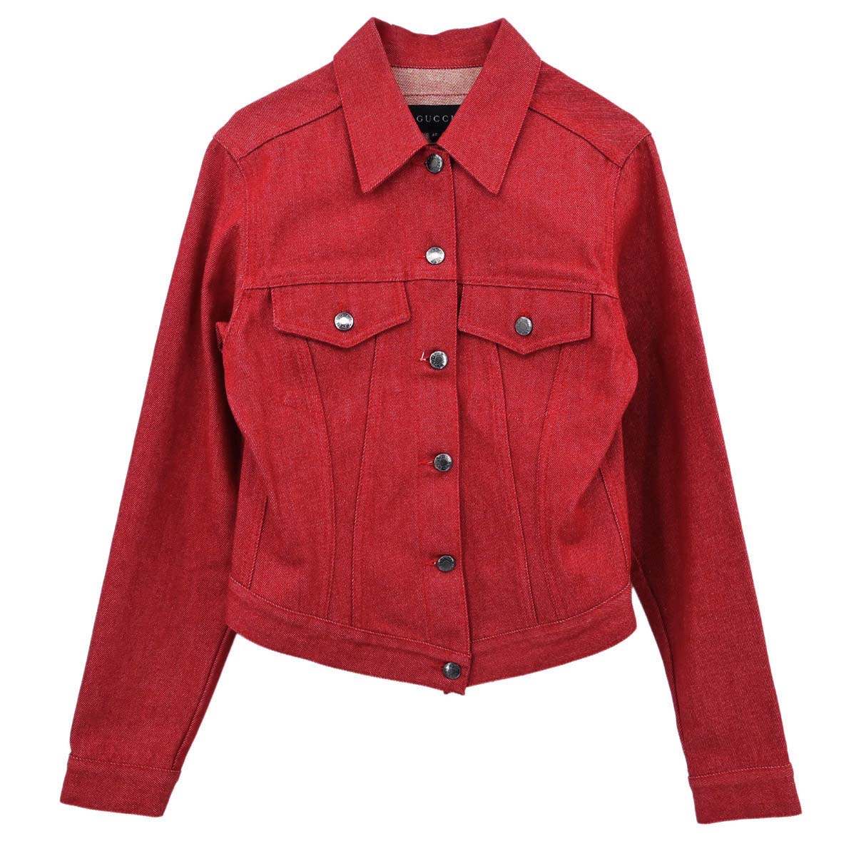 Gucci 1999 Denim Jacket Red #40