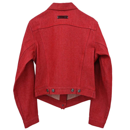 Gucci 1999 Denim Jacket Red #40