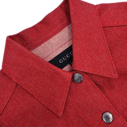 Gucci 1999 Denim Jacket Red #40