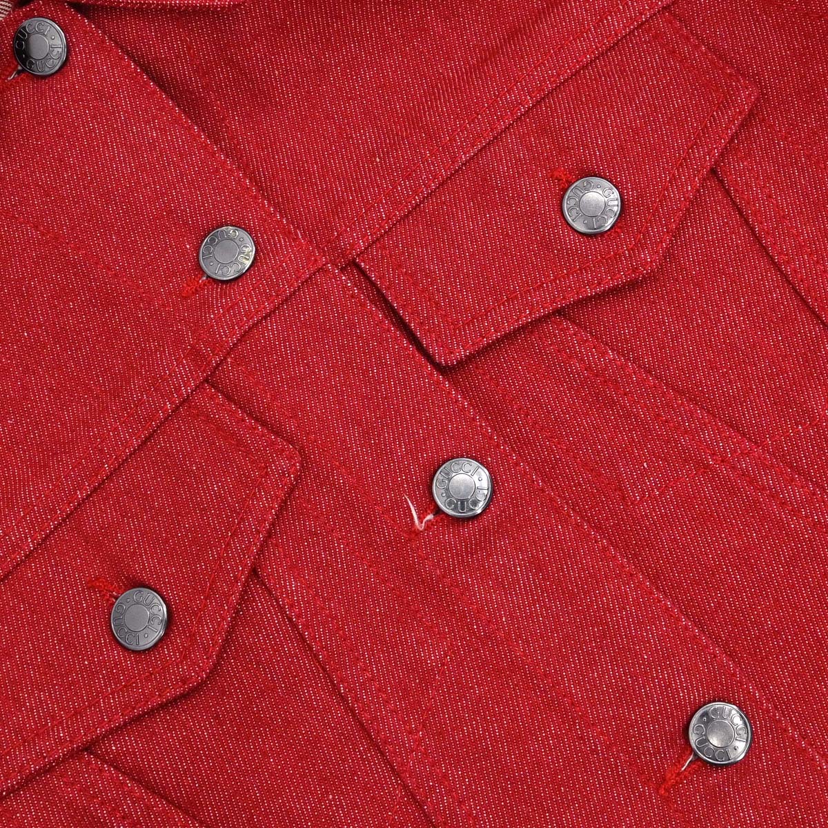 Gucci 1999 Denim Jacket Red #40