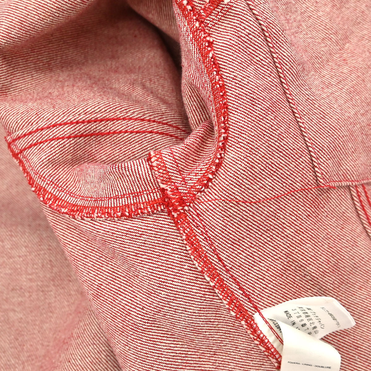 Gucci 1999 Denim Jacket Red #40