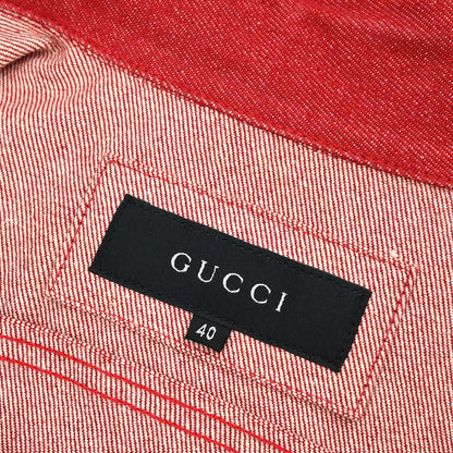 Gucci 1999 Denim Jacket Red #40