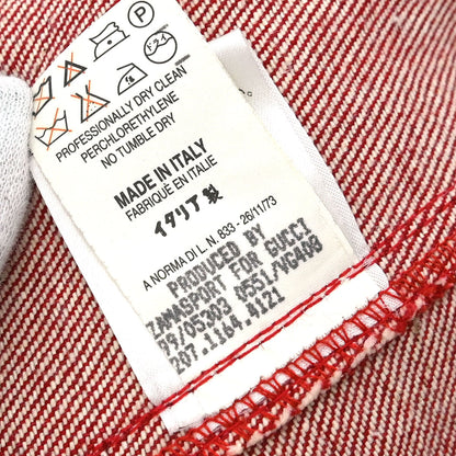 Gucci 1999 Denim Jacket Red #40