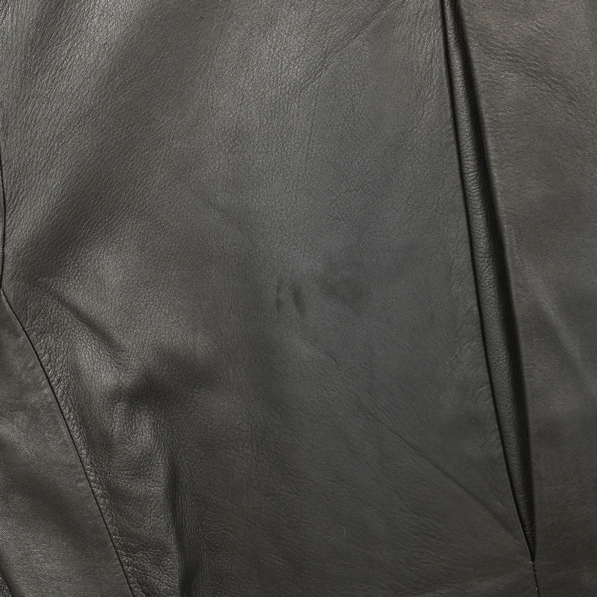 Gucci Double Breasted Genuine Leather Jacket Black #52