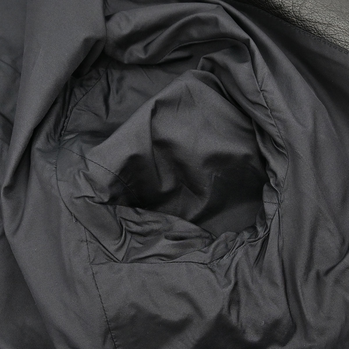 Gucci Double Breasted Genuine Leather Jacket Black #52
