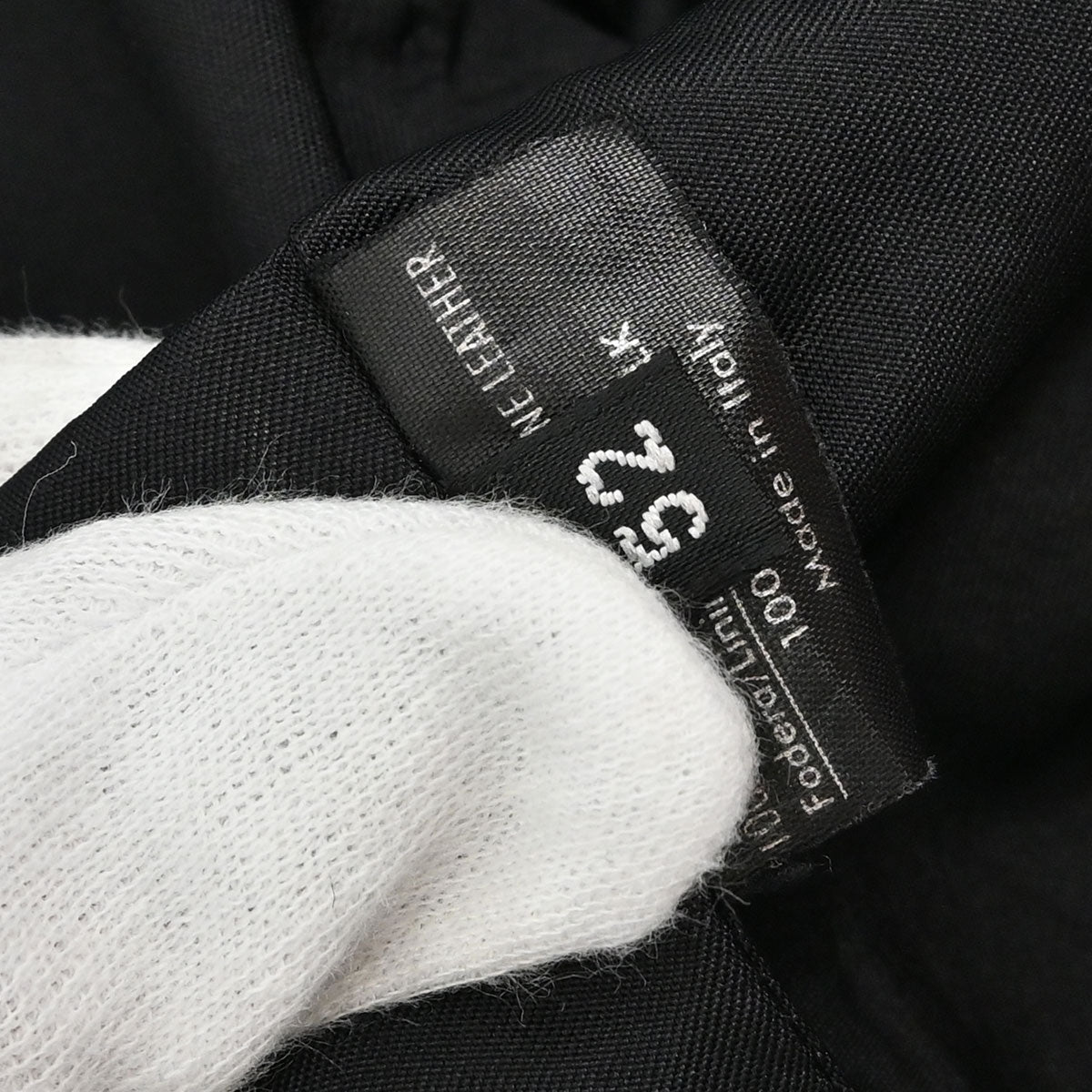 Gucci Double Breasted Genuine Leather Jacket Black #52