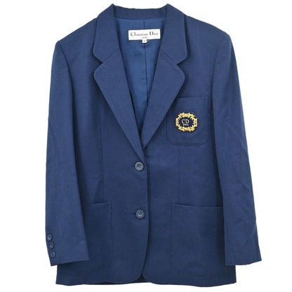 Christian Dior Sports Single Breasted Emblem Jacket Navy  #M