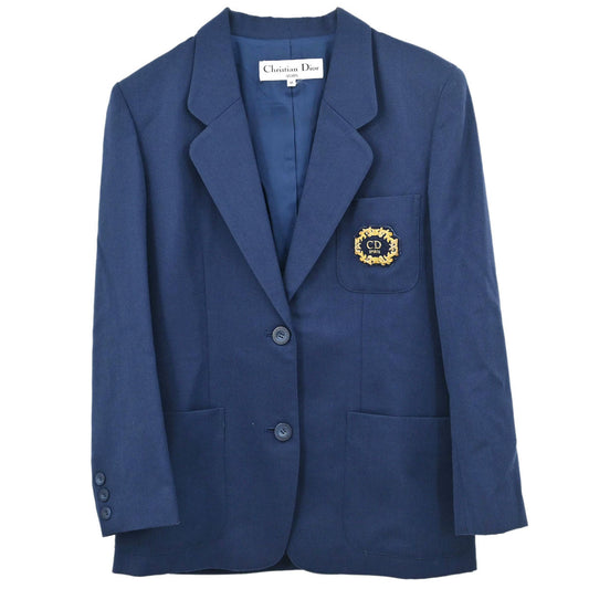 Christian Dior Sports Single Breasted Emblem Jacket Navy  #M