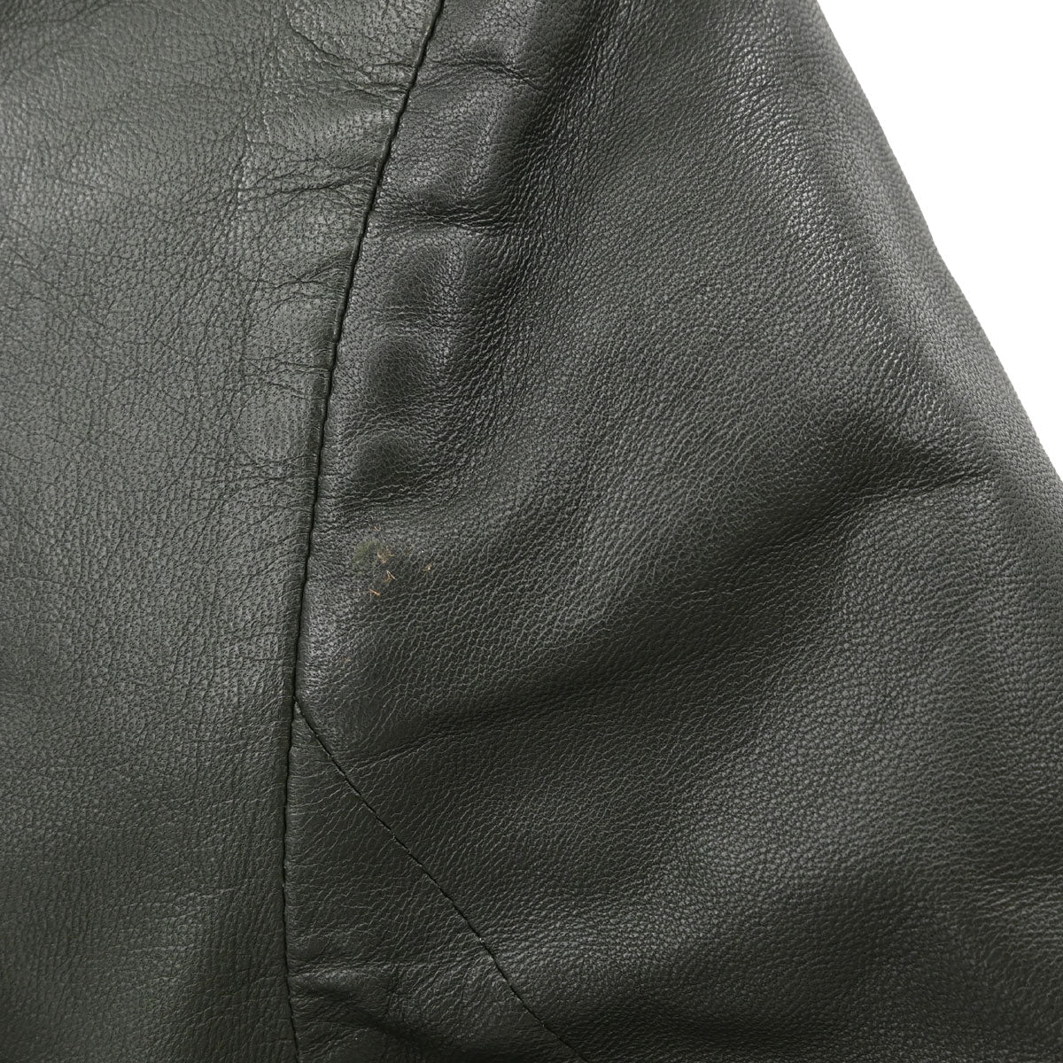 Hermes Single Breasted Jacket Lambskin Dark Green #50