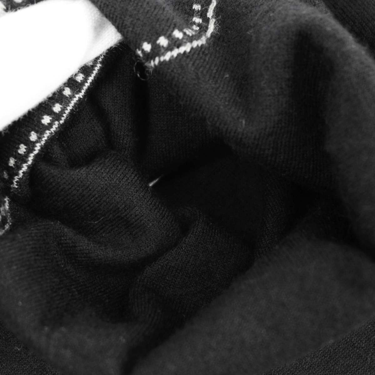 Chanel 2004 Long Sleeve Turtleneck Top Black #34