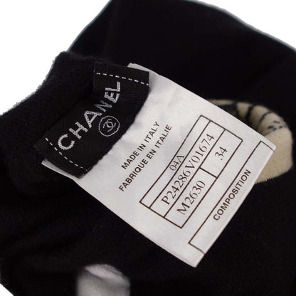 Chanel 2004 Long Sleeve Turtleneck Top Black #34