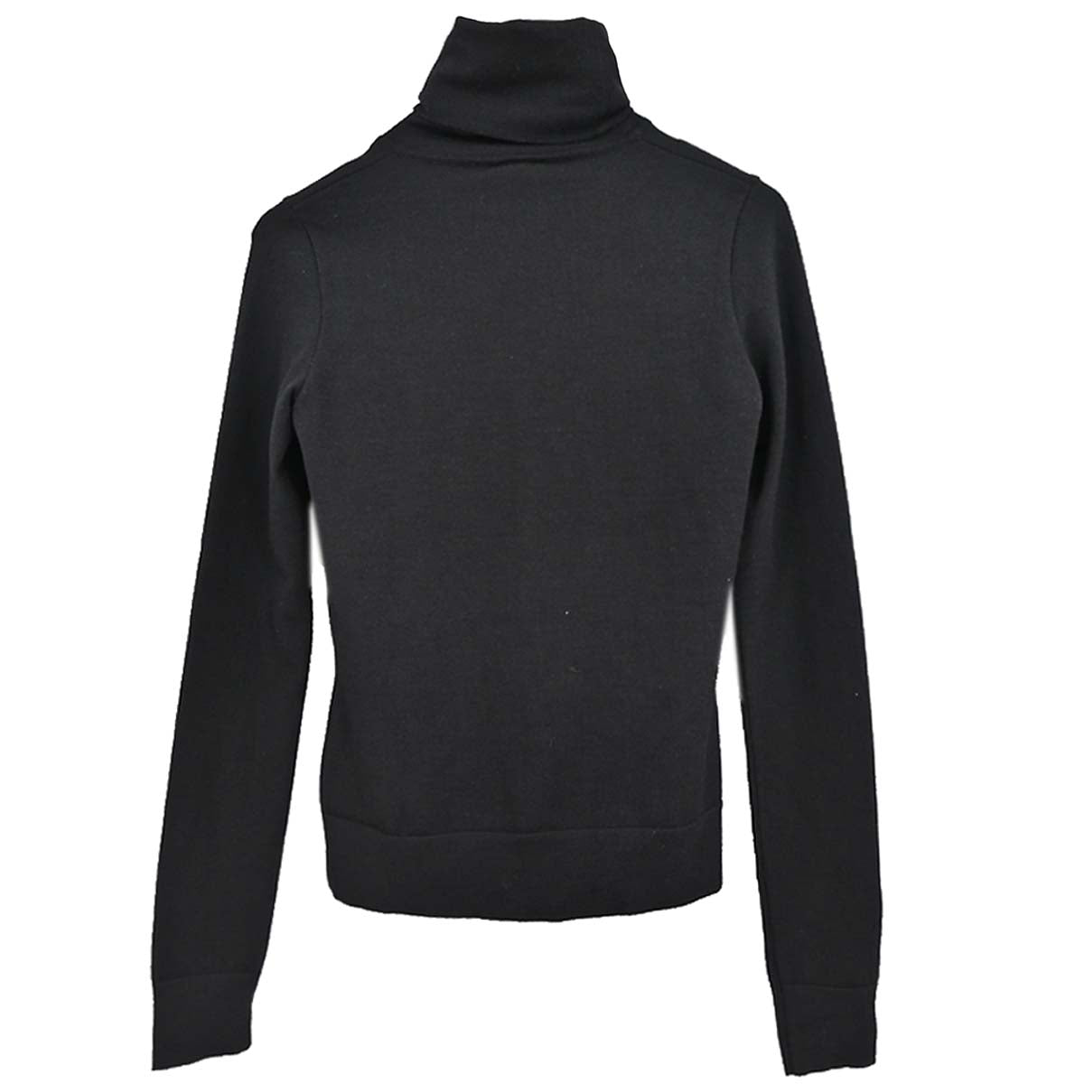 Chanel 2004 Long Sleeve Turtleneck Top Black #34
