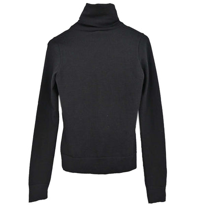 Chanel 2004 Long Sleeve Turtleneck Top Black #34