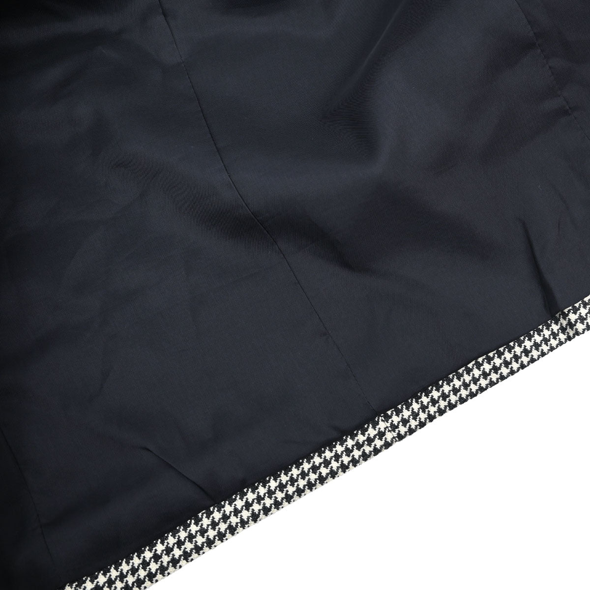 Yves Saint Laurent Double Breasted Houndstooth Jacket Black #M