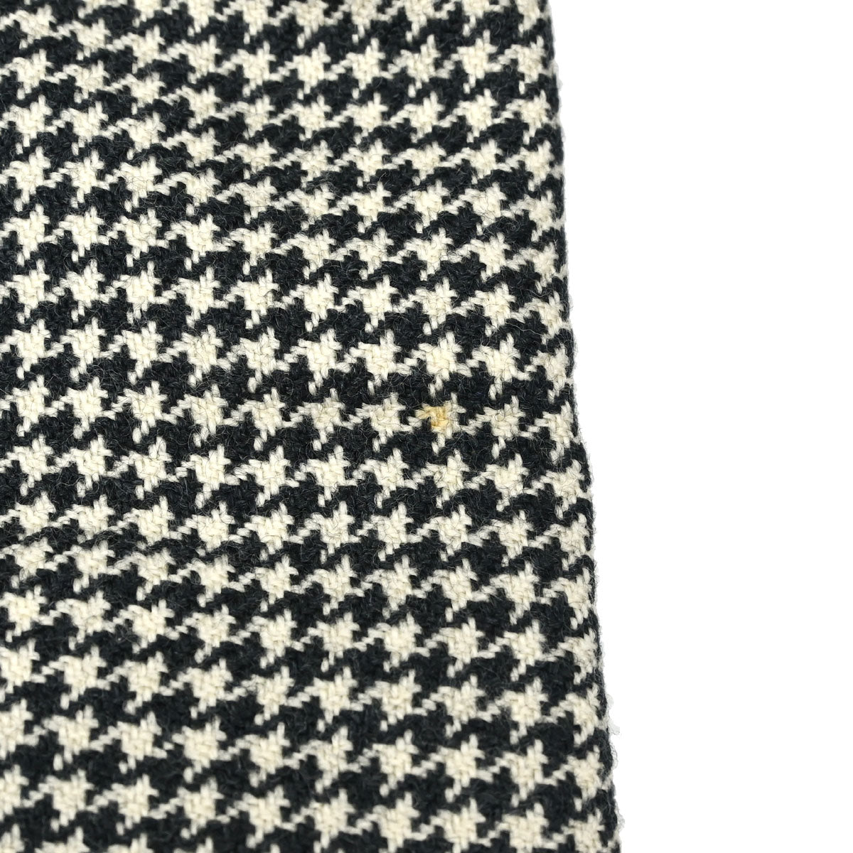 Yves Saint Laurent Double Breasted Houndstooth Jacket Black #M