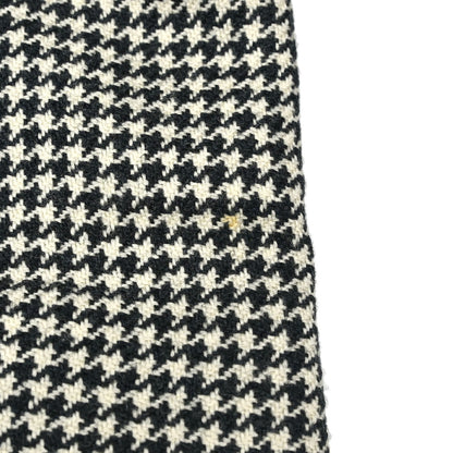 Yves Saint Laurent Double Breasted Houndstooth Jacket Black #M