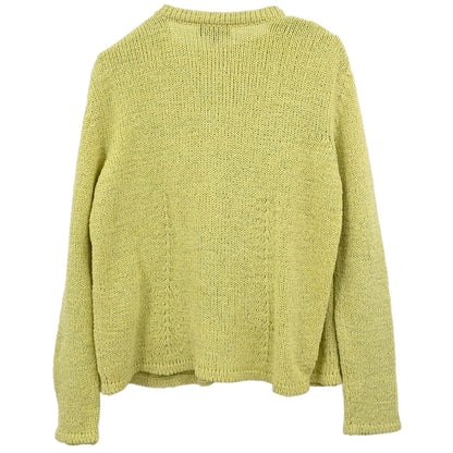 Gucci 1996 Set Cardigan Top Yellow #S