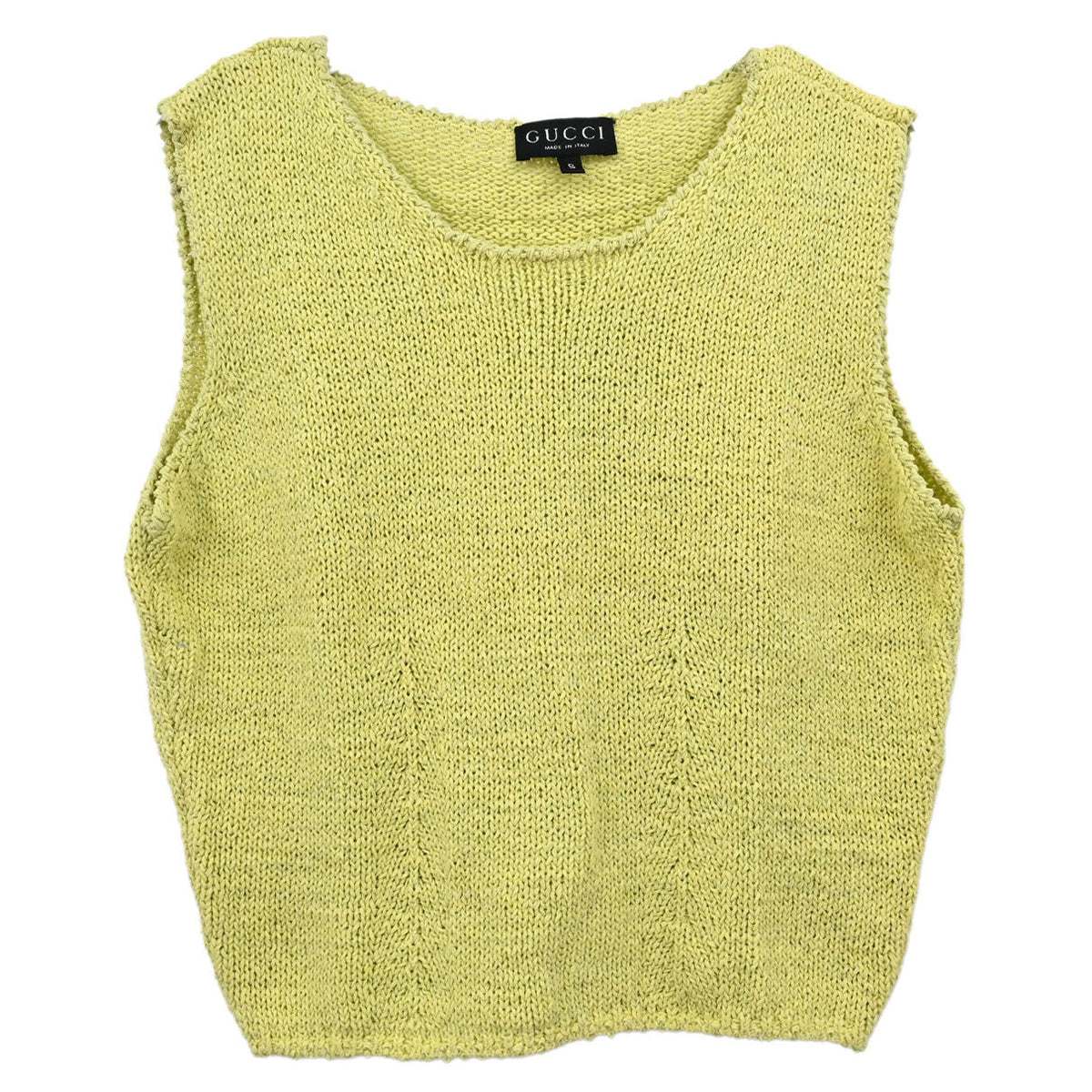 Gucci 1996 Set Cardigan Top Yellow #S