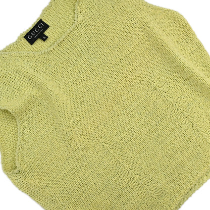Gucci 1996 Set Cardigan Top Yellow #S