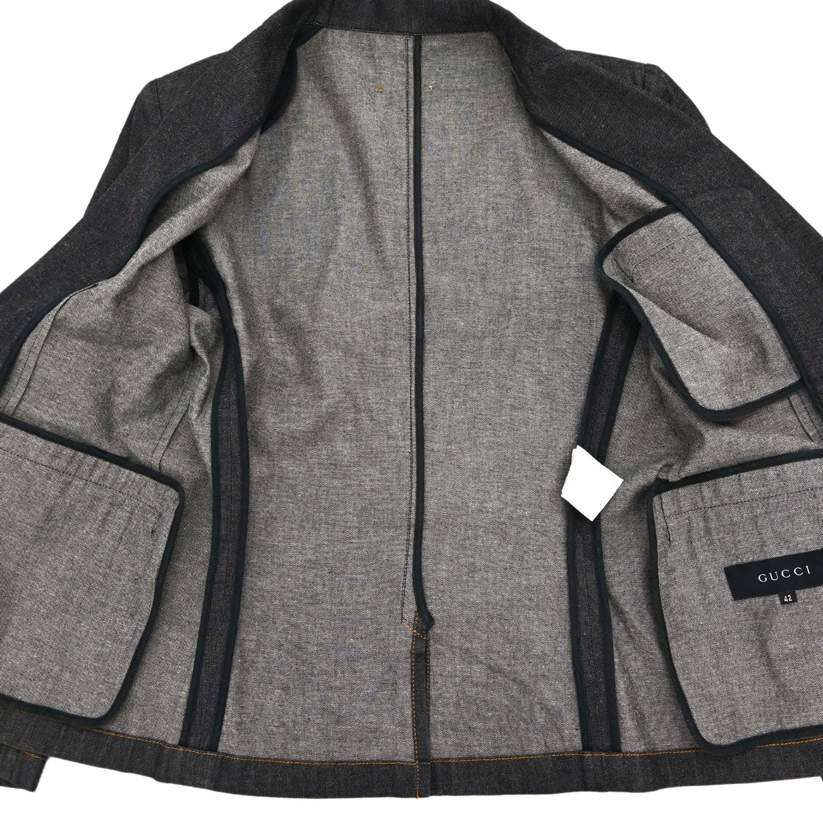 Gucci 2000 Denim Jacket Dark Gray #42