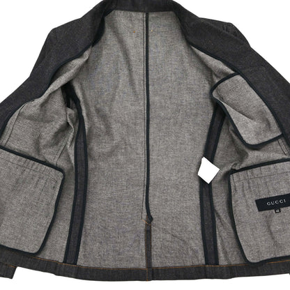 Gucci 2000 Denim Jacket Dark Gray #42