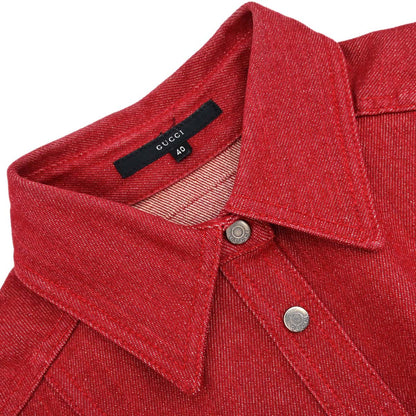Gucci 1999 Denim Jacket Red  #40