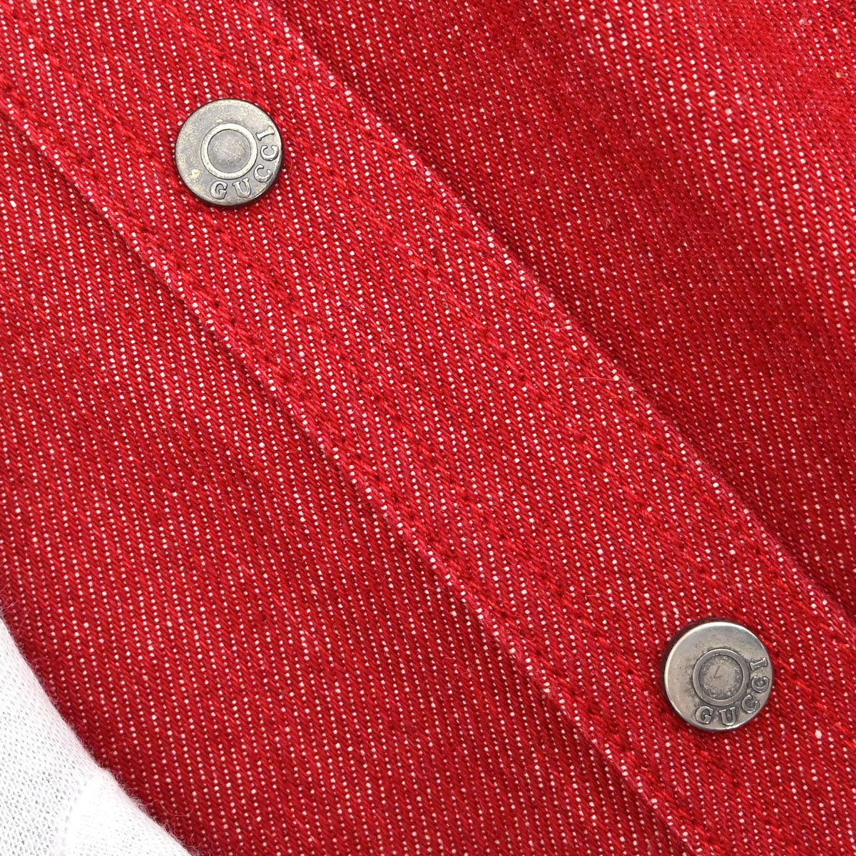 Gucci 1999 Denim Jacket Red  #40