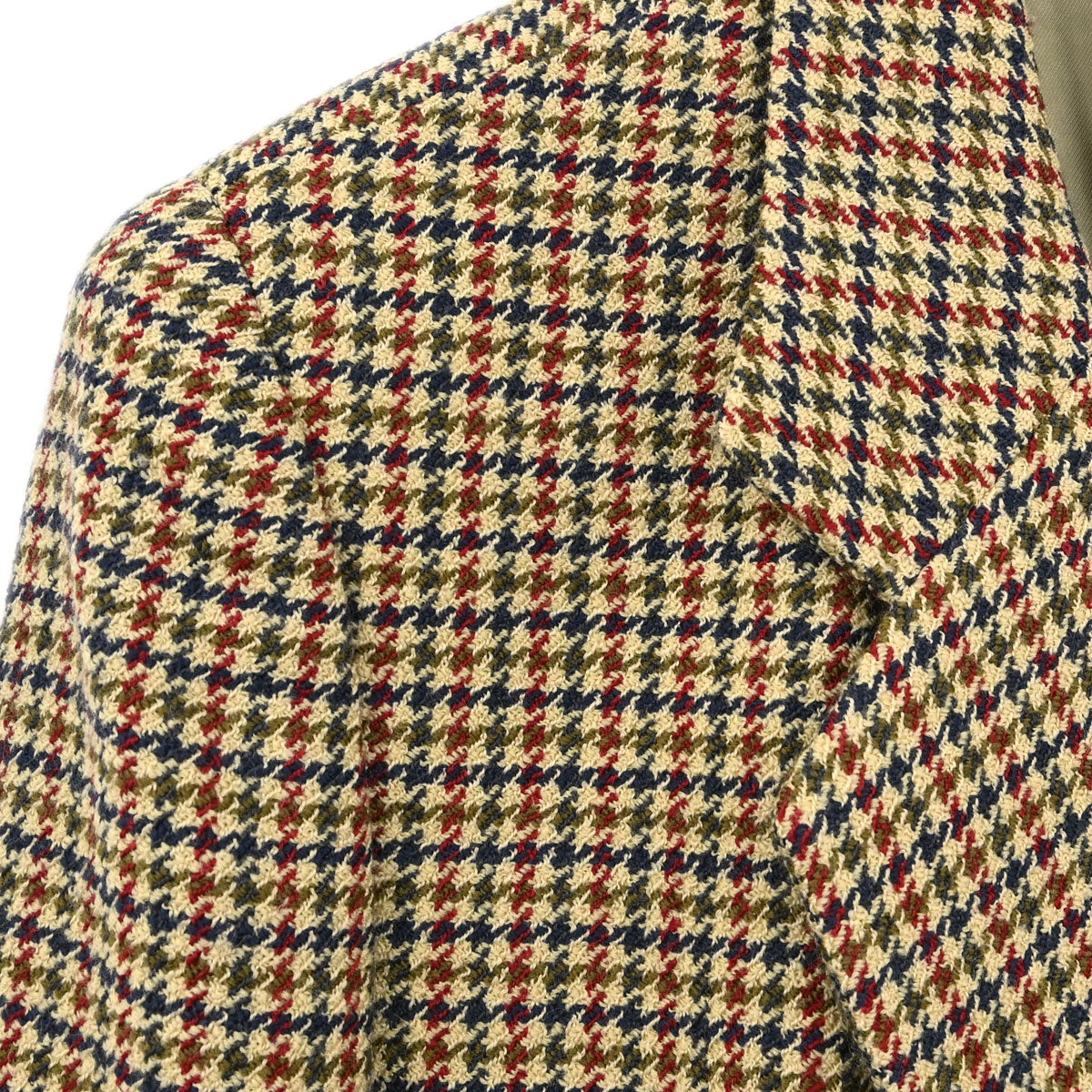 Burberrys Single Breasted Houndstooth Tweed Jacket Brown #40–42