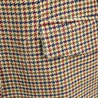 Burberrys Single Breasted Houndstooth Tweed Jacket Brown #40–42