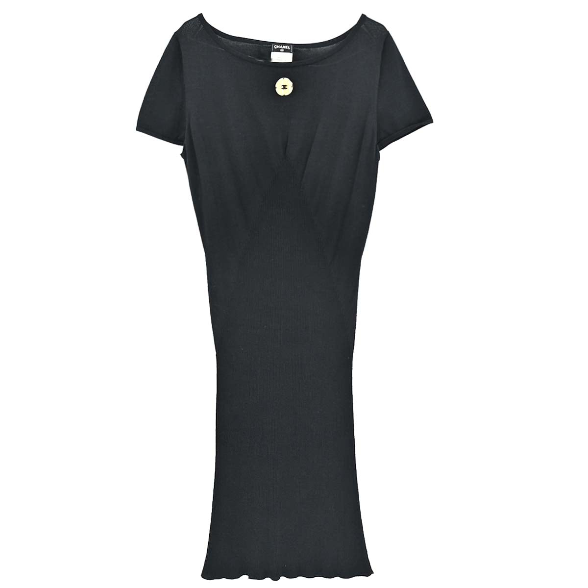 Chanel 2011 Short Sleeve Dress Black #42