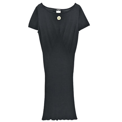 Chanel 2011 Short Sleeve Dress Black #42
