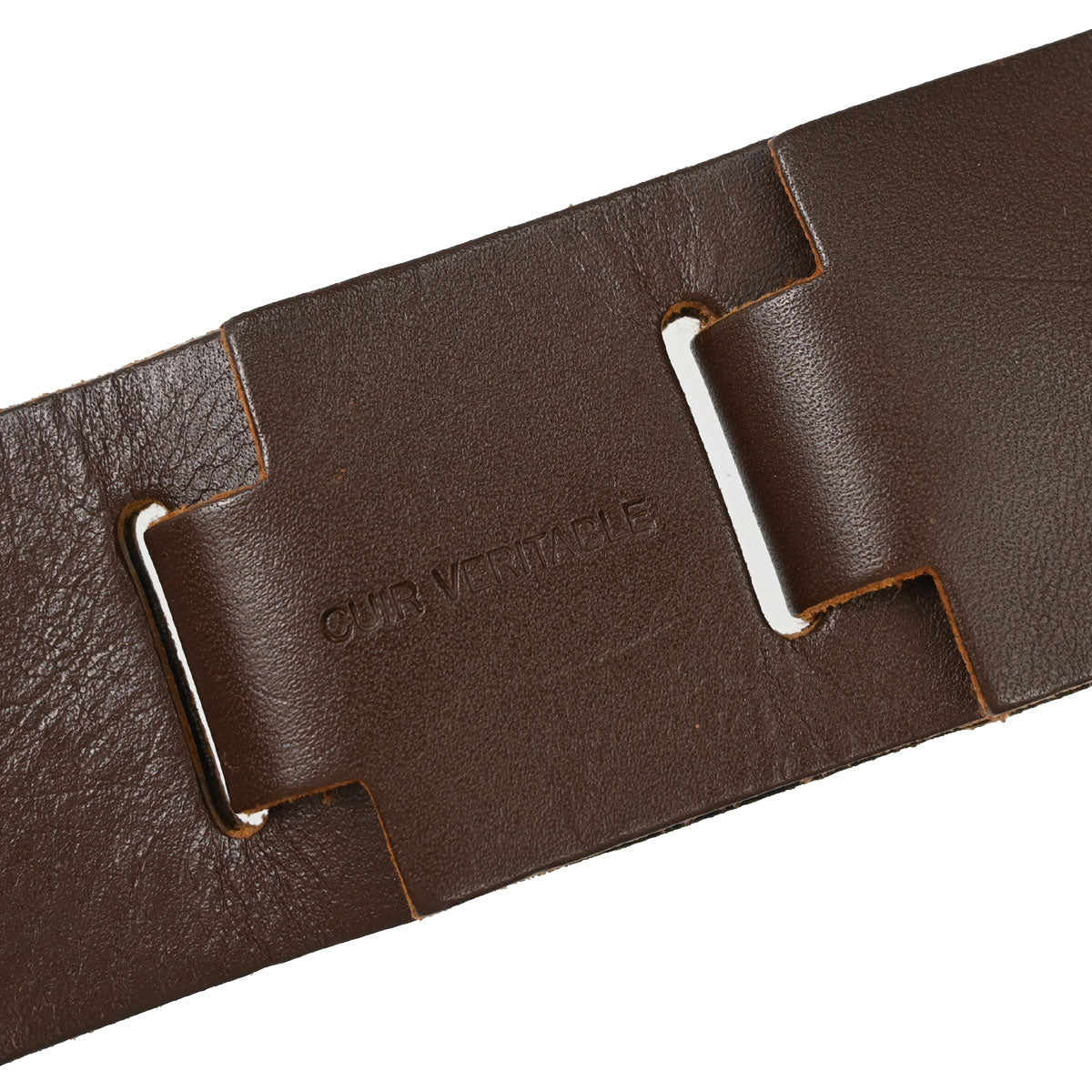 Chanel Brown Leather Belt 99A Small Good