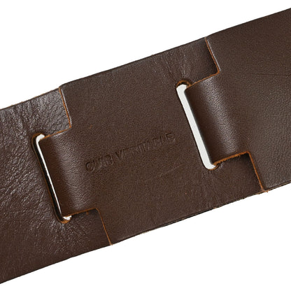 Chanel Brown Leather Belt 99A Small Good