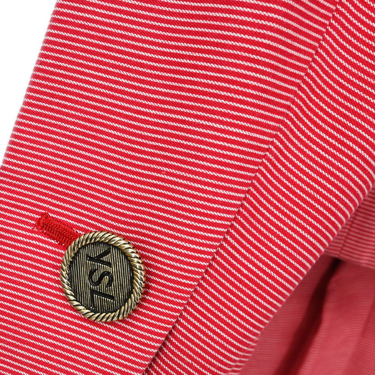 Yves Saint Laurent Setup Suit Jacket Skirt Red #M