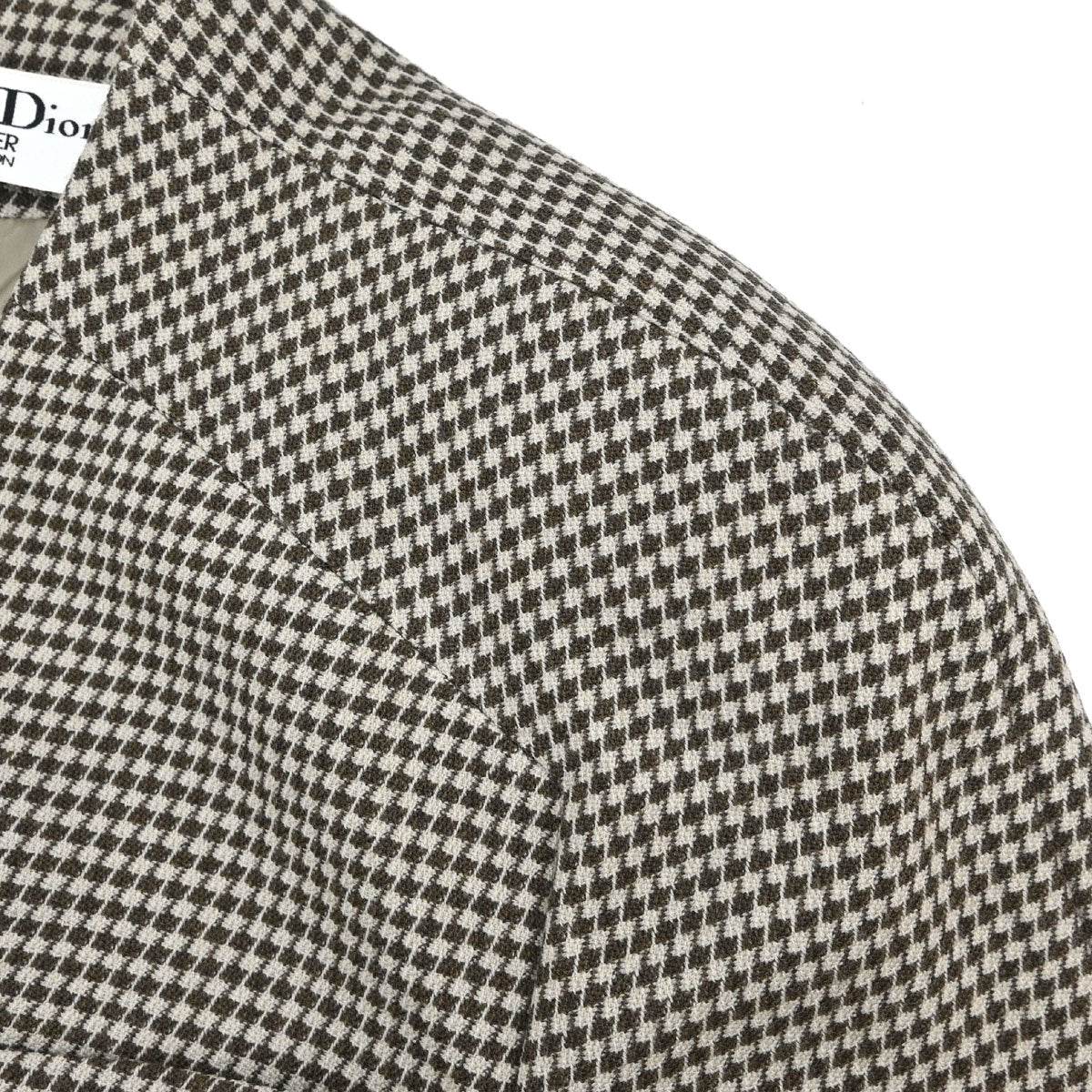 Christian Dior Setup Suit Jacket Skirt Brown #38–40