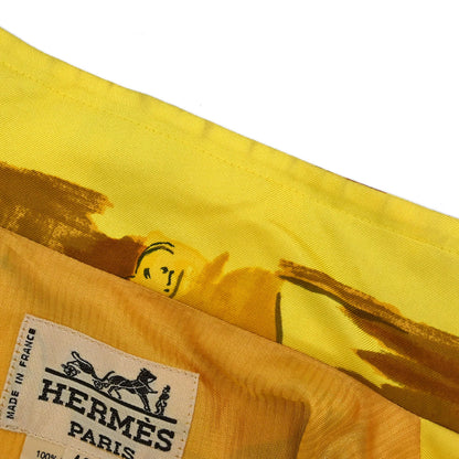 Hermes Sleeveless Jacket Vest Concerto Yellow #42