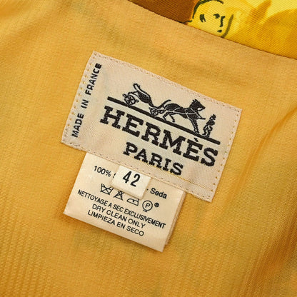 Hermes Sleeveless Jacket Vest Concerto Yellow #42