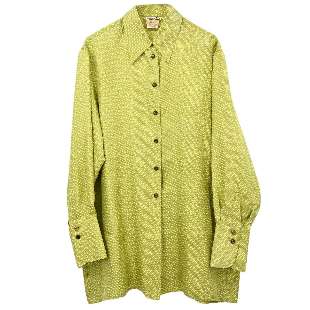 Hermes Shirt Blouse Green #42