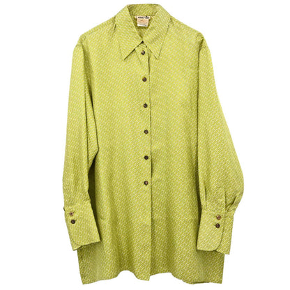 Hermes Shirt Blouse Green #42