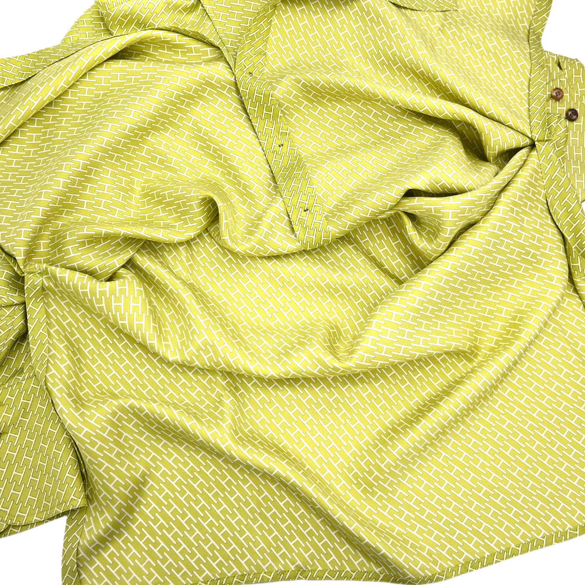 Hermes Shirt Blouse Green #42