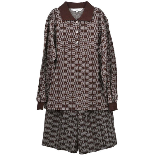 Christian Dior Sports Setup Top Pants Brown #S