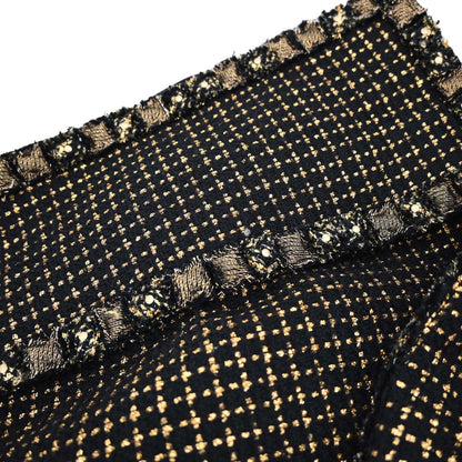 Chanel 2011 Tweed Coat Black Gold #38