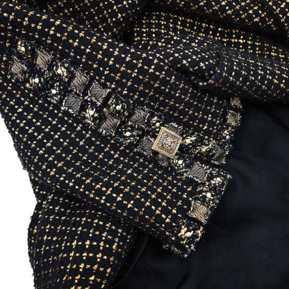 Chanel 2011 Tweed Coat Black Gold #38