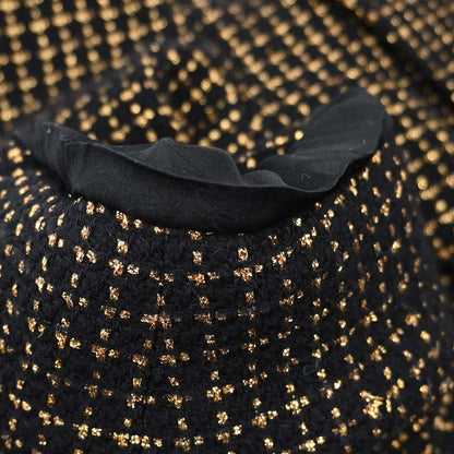 Chanel 2011 Tweed Coat Black Gold #38